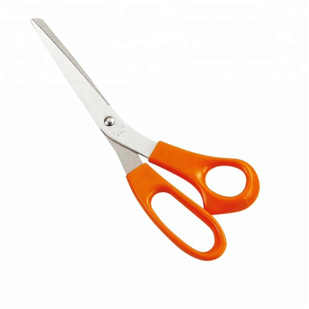 8-1/2" Stainless steel professional office scissor with mirror polishing and plastic handle (ABS) for universal in household