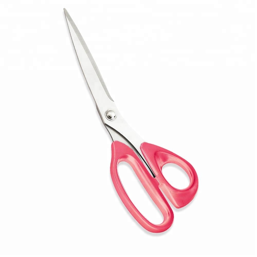 9-1/2" Stainless steel household scissors with plastic handle for universal shears tijera of office of Yangjiang